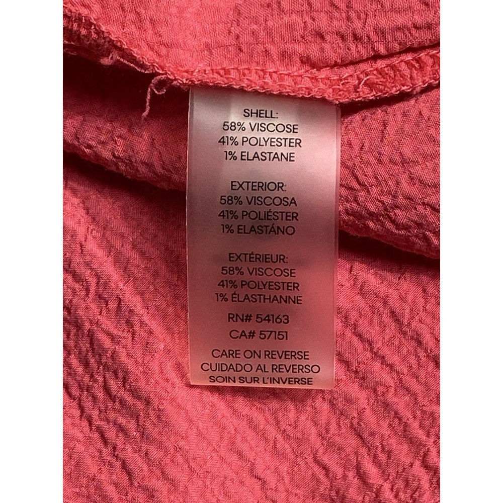 Calvin Klein Dress Womens 8 Pink Smocked Maxi Sundress Ruffle Strap Textured - Picture 10 of 12
